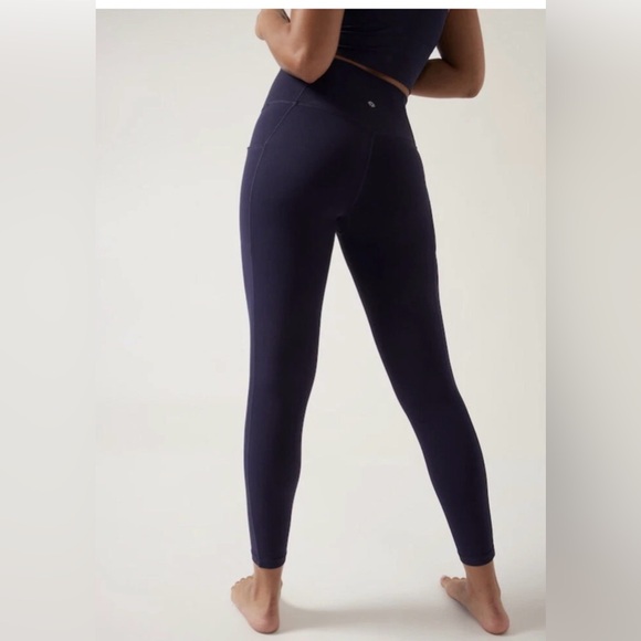 NWT Athleta 1X salutation stash tight navy - Picture 4 of 7
